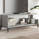 Maison Chic TV omarica - TV enota - Televizijska omarica siva sonoma 102x40x41 cm inženirski les in jeklo, (21700605) | Shoptok.si