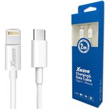 X Wave kabl za punjač usb c (muški) na lightning (muški) 2m beli pvc | ePonuda.com