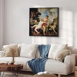  Slika - Titian – Venus and Adonis 80x80 U crnom drvenom okviru | shoptok.hr
