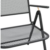  9-dijelni vrtni blagovaonski set antracit metalni mrežasti | shoptok.hr