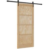  Klizna vrata ORKDAL Prirodna i crna 86 x 198,5 cm | shoptok.hr