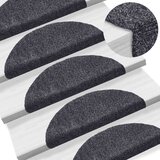 vidaXL Samolepilne preproge za stopnice 10 kosov temno sive 56x17x3 cm Cene