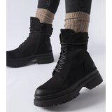 Gemre Black ankle boots with distressed toe Vadnais | Shoptok.si