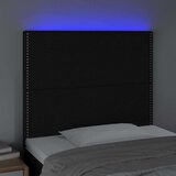  Posteljno vzglavje črno 100x5x118/128 cm blago, (20735187) | Shoptok.si