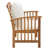  Klupa s jastucima 119 cm od masivnog bagremovog drva | shoptok.hr