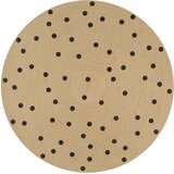  Ručno rađeni tepih od jute s uzorkom točkica 120 cm | shoptok.hr