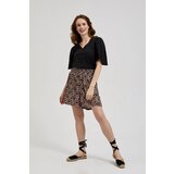 Moodo Women's shorts with floral pattern - black Cijene