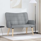  Kauč za dvoje Svijetlo siva 115 x 61 x 87 cm tkanina | Eponuda.com