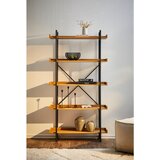 XORA regal 90/172/30 cm črna, barve hrasta | Shoptok.si