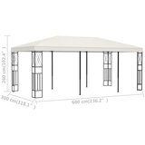  Sjenica od tkanine 3 x 6 m krem Slike