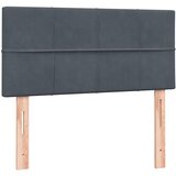 Box spring krevet s madracem tamnosivi 80 x 220 cm baršunasti | shoptok.hr