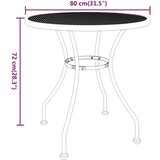  Vrtni stol od ekspandirane metalne mreže Ø 80 x 72 cm antracit | Eponuda.ba