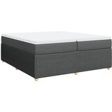 Maison Chic Box spring postelja - Vzmetna postelja z vzmetnico temno siva 200x200 cm blago SL5437, (21905426) | Shoptok.si