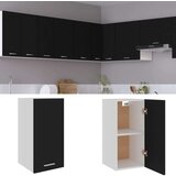 Viseći ormarić crni 29 5 x 31 x 60 cm od konstruiranog drva | shoptok.hr