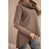 Kesi Insulated sweatshirt with a longer mocha back | shoptok.hr