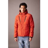 Defacto Regular Fit Thermal Insulated Removable Hooded Fleece Lined Puffer Jacket cene
