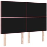  LED glava postelje z LED lučmi Roza 144 cm Poliester, (5000142177) | Shoptok.si