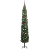 vidaXL Umestno božično drevo Zelena 270 cm PVC in Jeklo in Plastika | Shoptok.si
