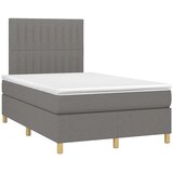  Krevet box spring s madracem tamnosivi 120 x 190 cm tkanina | shoptok.hr