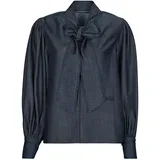 FLUID DENIM BLOUSE Plava