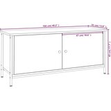 TV ormarić s vratima boja hrasta 102x35x45 cm konstruirano drvo | shoptok.hr