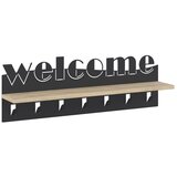 Livetastic Stenski Obešalnik Welcome, Barva Hrasta Cene