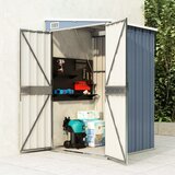 vidaXL Zidno vrtno spremište sivo 118 x 100 x 178 cm pocinčani čelik Cijene