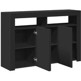  Komoda s LED svjetlima crna 115,5 x 30 x 75 cm | shoptok.hr