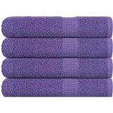vidaXL Brisače 4 kos vijolična 100x200 cm 360 g/m² 100% bombaž | Shoptok.si