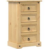 vidaXL Nočna omarica Corona 53x39x84 cm trdna borovina | Shoptok.si