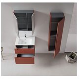 Hanah home Kupatilski ormarić sa umivaonikom i ogledalom (2 komada) Messina 65 v2 403 | Eponuda.com