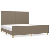  Okvir za krevet bez madraca smeđesivi 180x200 cm od tkanine | shoptok.hr