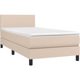  s oprugama i madrac cappuccino 100x200cm od umjetne kože | shoptok.hr