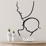 Wallity Zidna dekoracija Porodica, 72x0,15x50 cm, 1,5 mm, Crna | Eponuda.ba