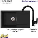  Granitna sudopera Ulgranit ULG780 (CRNA) + slavina AFRO - SET | Eponuda.com