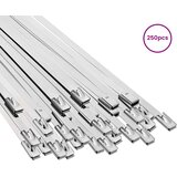  Veza za kabel 250 kom. 4,6 x 150 mm Srebrna | shoptok.hr