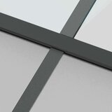 vidaXL Drsna vrata z opremo 76x205 cm kaljeno steklo in aluminij | Shoptok.si