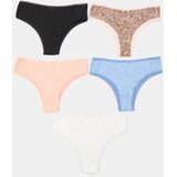 Sinsay Pamučne brazilske gaćice s biljnim motivom 5 pack | shoptok.hr