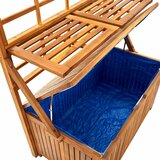  Kutija za pohranu s rešetkom 99x55x160 cm masivno drvo bagrema | shoptok.hr