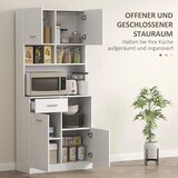  Kuhinjski ormarić bife s ladicom vrata s mekim zatvaranjem 80 x 35 x 180 cm bijeli | shoptok.hr