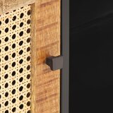 TV ormarić 90x30x40 cm od grubog drva manga i prirodne trske | shoptok.hr