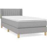  S oprugama i madracem svjetlosivi 100x200 cm od tkanine | shoptok.hr
