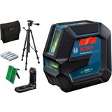 Bosch GLL 2-15 G + stativ + magnetni nosač; samonivelišući laser za linije sa zelenim zrakom; 2 linije (0601063W01) | ePonuda.com