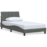 vidaXL Okvir kreveta bez madraca tamnosivi 100x200 cm od tkanine | shoptok.hr