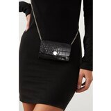 Cool & Sexy Women's Black Chain Strap Micro Bag BE460 Cene