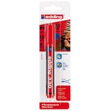 Marker permanentni 1-5mm klinasti vrh edding 330/1 crveni blister | shoptok.hr