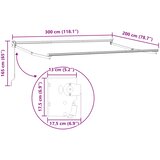  Povlačivi tende Narančasta, crna i žuta 3 x 2 m | shoptok.hr