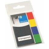  Page Marker, transparent+colour tip, 20x50mm, 4x40 listića Info Notes 06PM02 | Eponuda.com