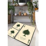 Playing cards multicolor bathmat set (3 pieces)