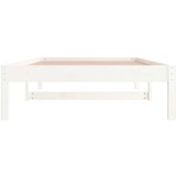  Dnevni krevet bez madraca bijeli 90 x 200 cm masivna borovina | shoptok.hr